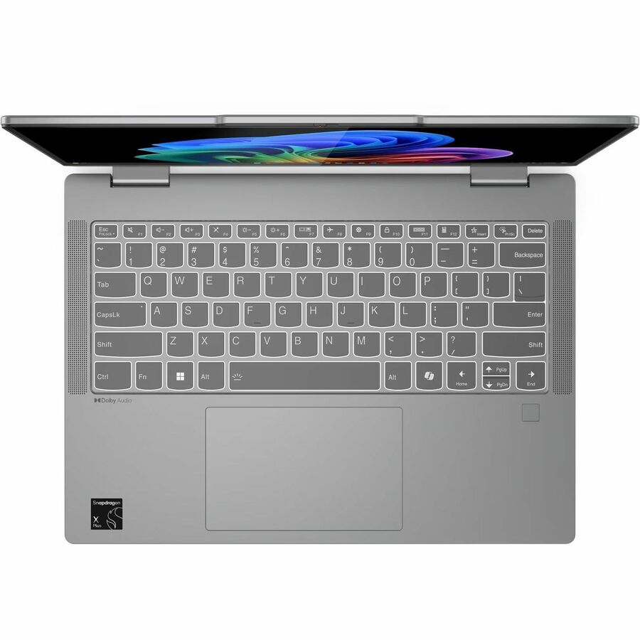 Alternate-Image1 Image for Lenovo IdeaPad 5 14Q8X9 83GH0000US 14" Touchscreen Convertible Copilot+ PC 2 in 1 Notebook - WUXGA - Qualcomm Snapdragon X Plus X1P-42-100 - 16 GB - 1 TB SSD - English Keyboard - Luna Gray