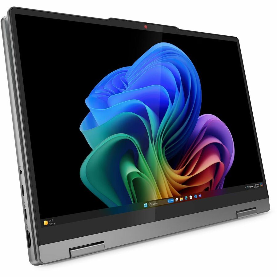 Alternate-Image6 Image for Lenovo IdeaPad 5 14Q8X9 83GH0000US 14" Touchscreen Convertible Copilot+ PC 2 in 1 Notebook - WUXGA - Qualcomm Snapdragon X Plus X1P-42-100 - 16 GB - 1 TB SSD - English Keyboard - Luna Gray