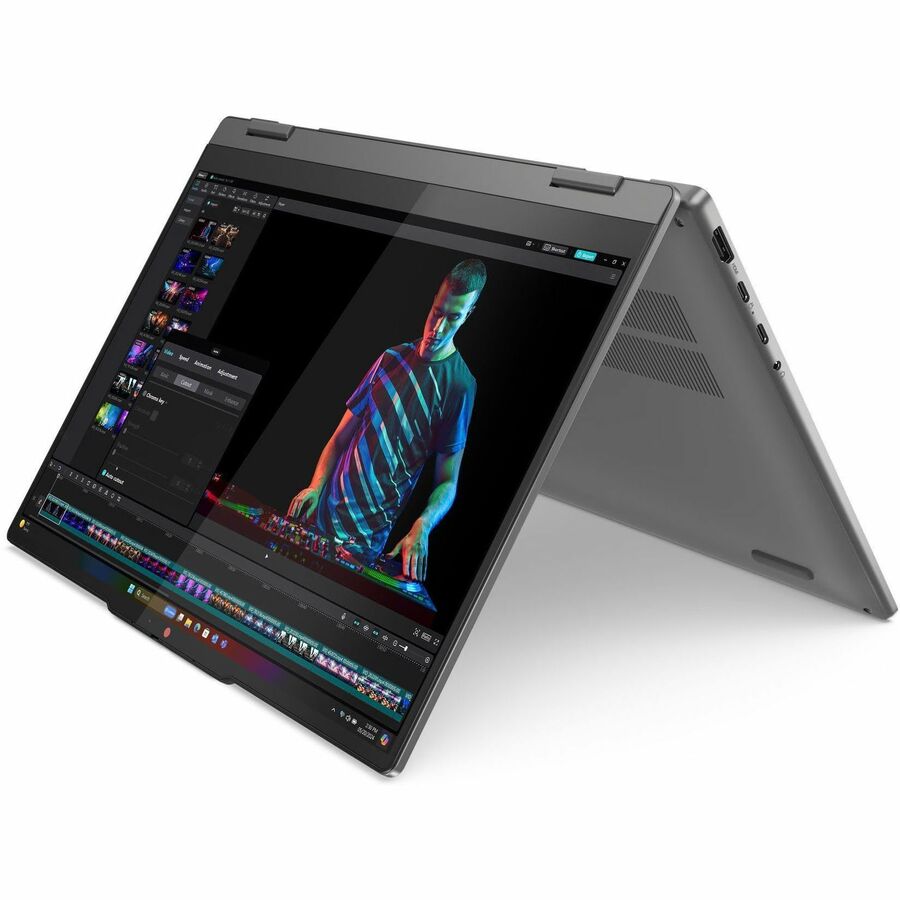Alternate-Image7 Image for Lenovo IdeaPad 5 14Q8X9 83GH0000US 14" Touchscreen Convertible Copilot+ PC 2 in 1 Notebook - WUXGA - Qualcomm Snapdragon X Plus X1P-42-100 - 16 GB - 1 TB SSD - English Keyboard - Luna Gray