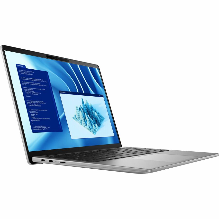 Alternate-Image2 Image for Dell Latitude 7000 7455 14" Touchscreen Copilot+ PC Notebook - QHD+ - 60 Hz - Qualcomm Snapdragon X Elite X1E-80-100 - 32 GB - 512 GB SSD - English (US) Keyboard - Aluminum Titan Gray