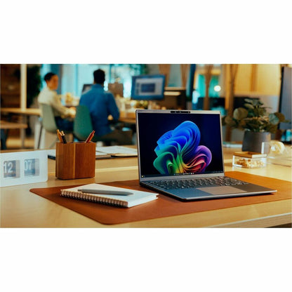 Life-Style Image for Dell Latitude 7000 7455 14" Touchscreen Copilot+ PC Notebook - QHD+ - 60 Hz - Qualcomm Snapdragon X Elite X1E-80-100 - 32 GB - 512 GB SSD - English (US) Keyboard - Aluminum Titan Gray