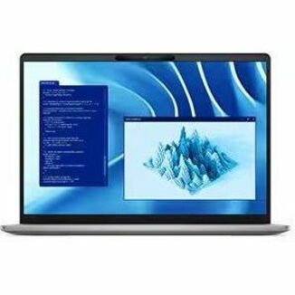 Front Image for Dell Latitude 7000 7455 14" Touchscreen Copilot+ PC Notebook - QHD+ - 60 Hz - Qualcomm Snapdragon X Elite X1E-80-100 - 16 GB - 512 GB SSD - English (US) Keyboard - Aluminum Titan Gray