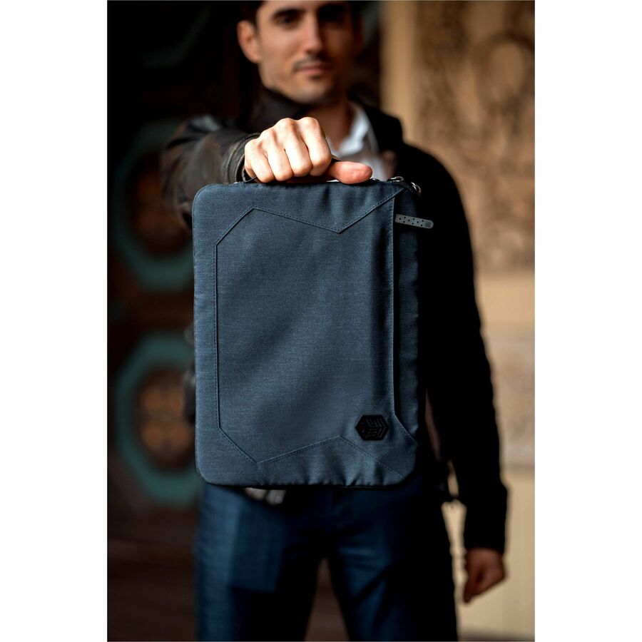 Life-Style Image for STM Goods Myth Carrying Case (Sleeve) for 15" to 16" Apple MacBook Pro - Midnight Blue