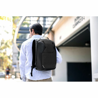 Life-Style Image for STM Goods Myth Carrying Case (Backpack) for 15" to 16" Apple MacBook Pro - Magnet Black