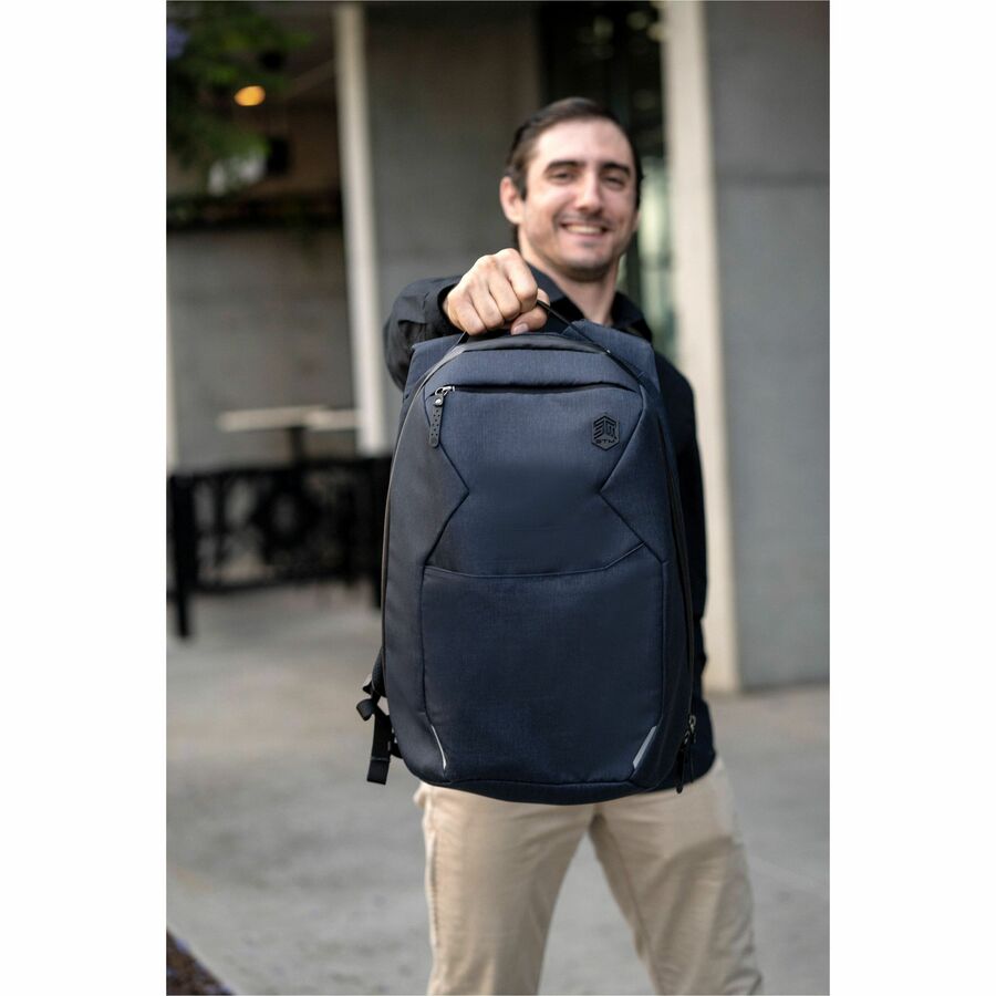 Alternate-Image6 Image for STM Goods Myth Carrying Case (Backpack) for 15" to 16" Apple MacBook Pro - Midnight Blue
