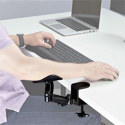 Alternate-Image6 Image for StarTech.com Adjustable Arm Rest for Office Desk, Ergonomic Arm/Elbow Support, 360-Degree Rotation, Clamp-On/No Drill Installation
