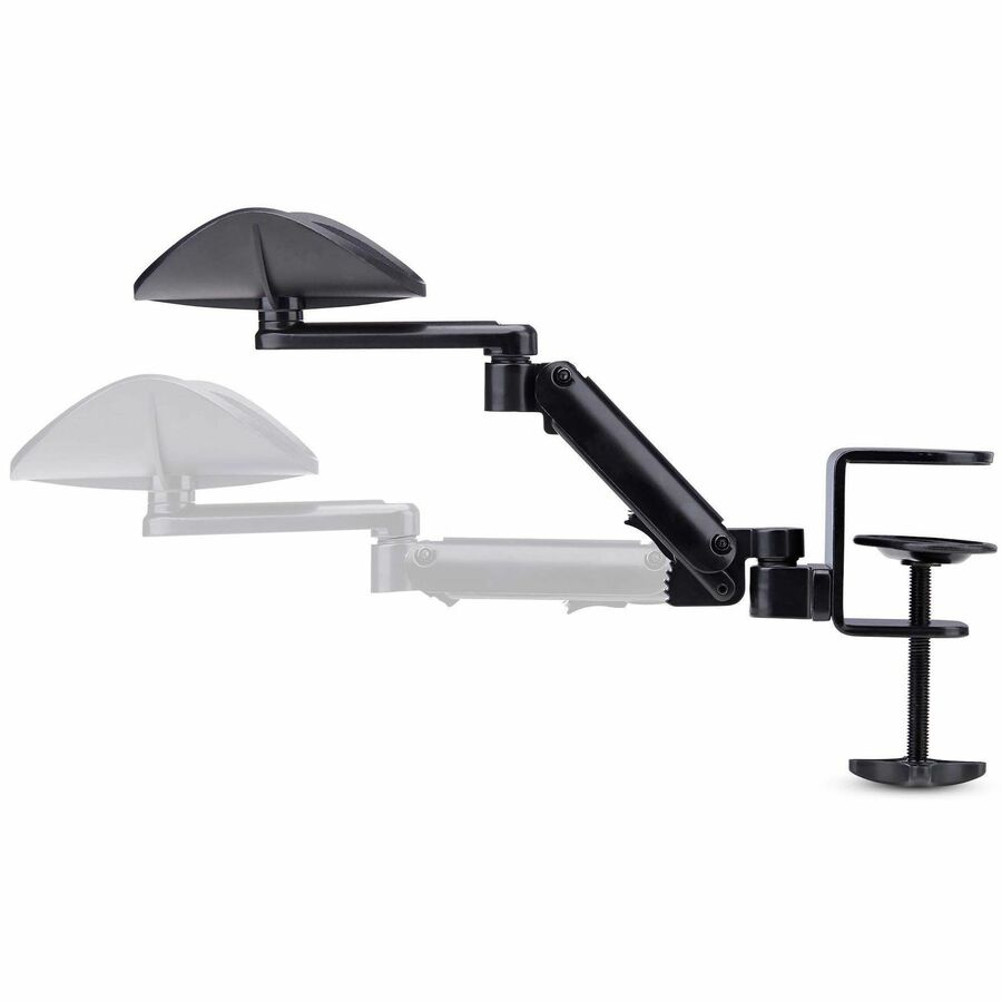 Alternate-Image1 Image for StarTech.com Adjustable Arm Rest for Office Desk, Ergonomic Arm/Elbow Support, 360-Degree Rotation, Clamp-On/No Drill Installation