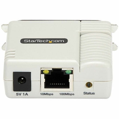 Alternate-Image1 Image for StarTech.com Ethernet to Parallel Network Print Server, 10/100Mbps LAN, WebUI Enabled, Centronics Ethernet Printer Server Adapter, Enhances Legacy Printer