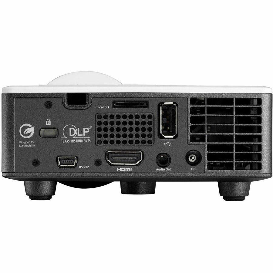 Rear Image for Optoma ML1050STi 3D Ready Short Throw DLP Projector - 16:10 - White