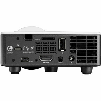 Rear Image for Optoma ML1050STi 3D Ready Short Throw DLP Projector - 16:10 - White