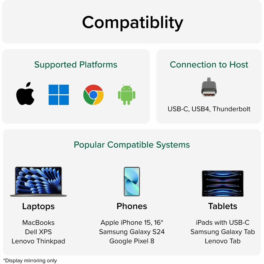 Alternate-Image6 Image for Plugable USB C Portable Monitor 15.6 Inch, 100W Pass-Through Charging for Your Laptop Smartphone Tablet