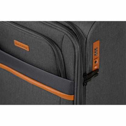 Alternate-Image2 Image for CHAMPS Classic II Collection - 3-piece Softside Luggage set - Grey