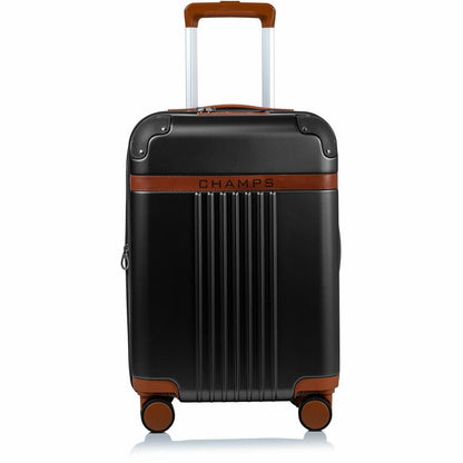 Front Image for CHAMPS Vintage Collection - Hardside Carry-on - Black