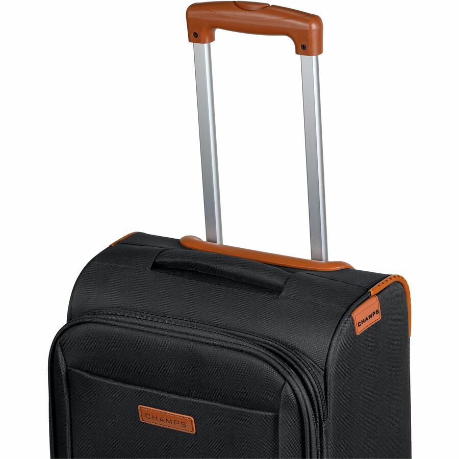 Alternate-Image4 Image for CHAMPS Classic Collection - 3-piece Softside Luggage set - Black