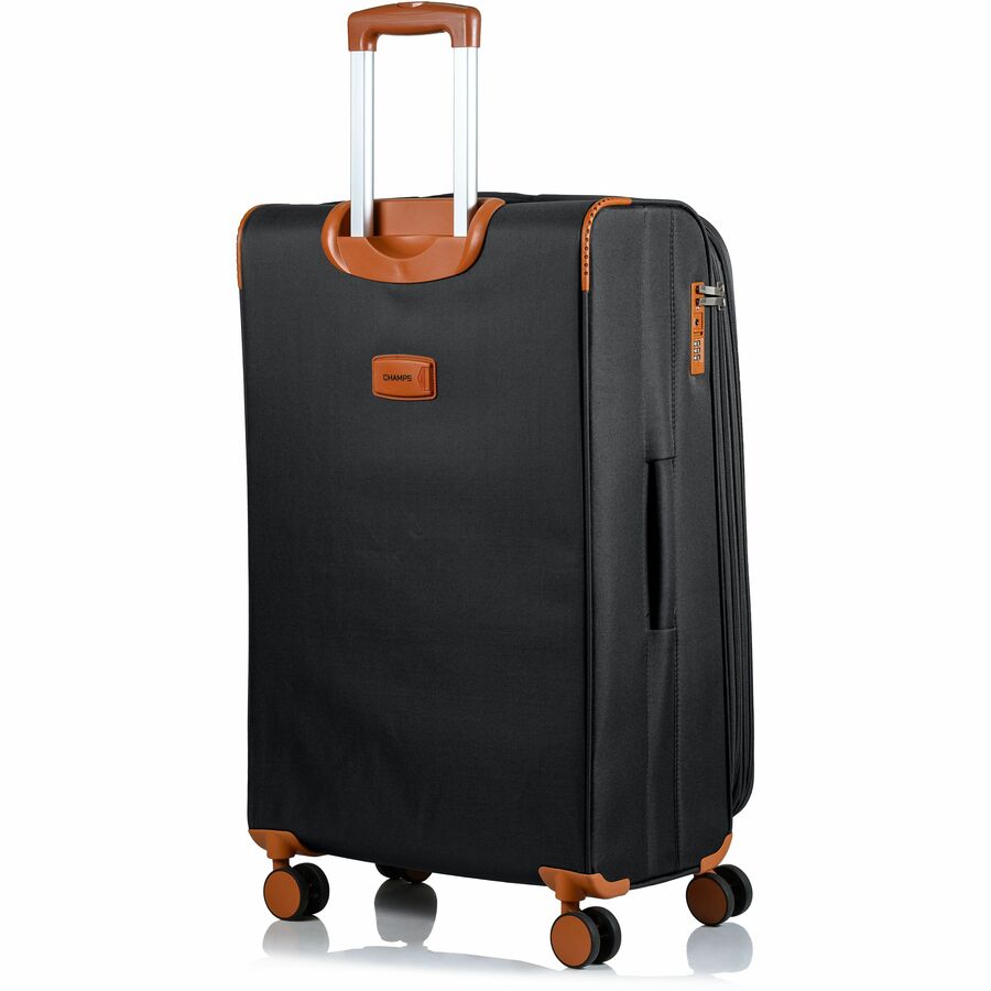 Alternate-Image9 Image for CHAMPS Classic Collection - 3-piece Softside Luggage set - Black