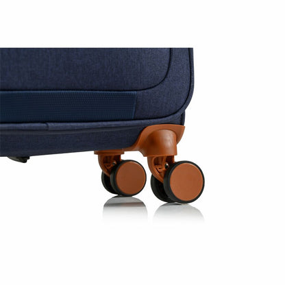 Alternate-Image3 Image for CHAMPS Classic II Collection - 3-piece Softside Luggage set - Navy