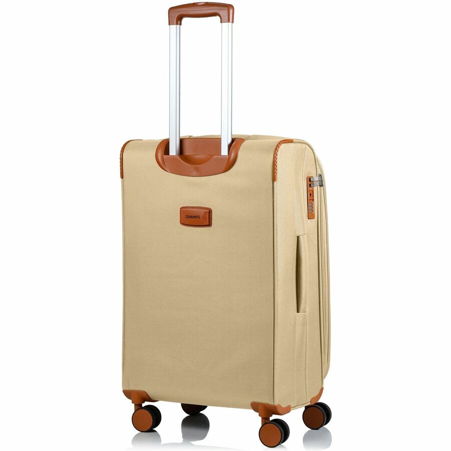 Alternate-Image7 Image for CHAMPS Classic Collection - 3-piece Softside Luggage set - Khaki