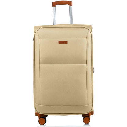 Front Image for CHAMPS Classic Collection - 3-piece Softside Luggage set - Khaki