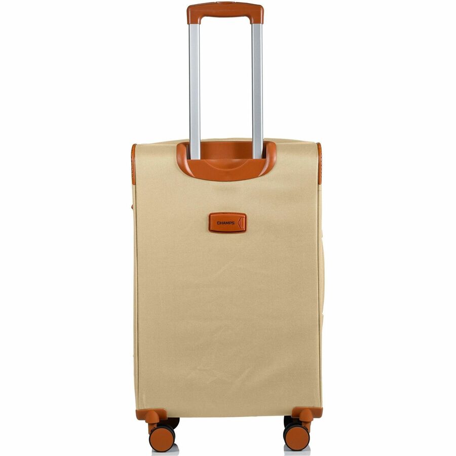 Rear Image for CHAMPS Classic Collection - 3-piece Softside Luggage set - Khaki