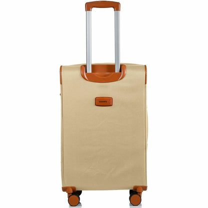 Rear Image for CHAMPS Classic Collection - 3-piece Softside Luggage set - Khaki