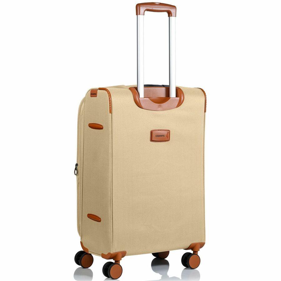 Left Image for CHAMPS Classic Collection - 3-piece Softside Luggage set - Khaki