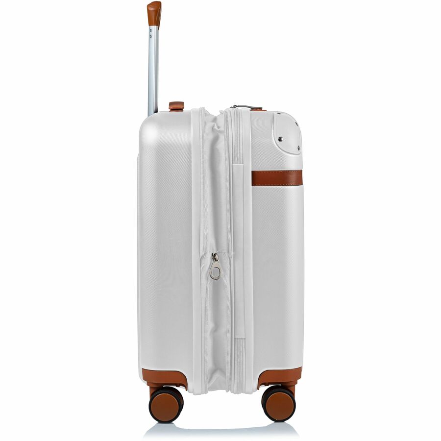 Alternate-Image4 Image for CHAMPS Vintage Collection - Hardside Carry-on - Ivory