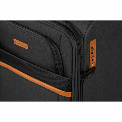 Alternate-Image2 Image for CHAMPS Classic II Collection - 3-piece Softside Luggage set - Black