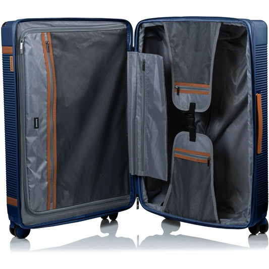 Alternate-Image10 Image for CHAMPS Vintage III Collection - 3-piece Hardside Luggage set - Navy