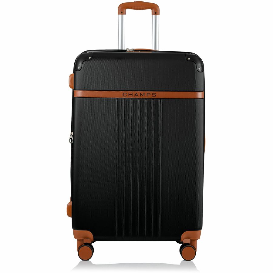 Alternate-Image1 Image for CHAMPS Vintage Collection - 2-piece Hardside Luggage set - Black