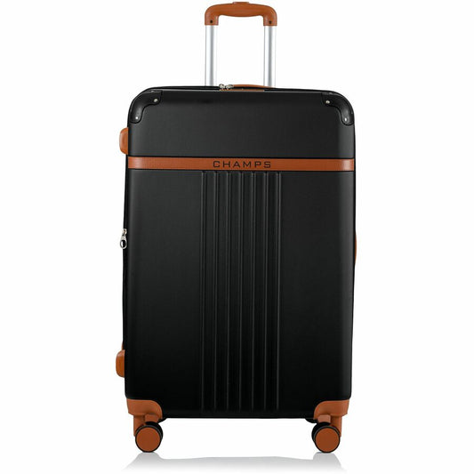Alternate-Image1 Image for CHAMPS Vintage Collection - 2-piece Hardside Luggage set - Black