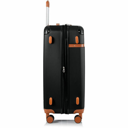 Alternate-Image8 Image for CHAMPS Vintage Collection - 2-piece Hardside Luggage set - Black