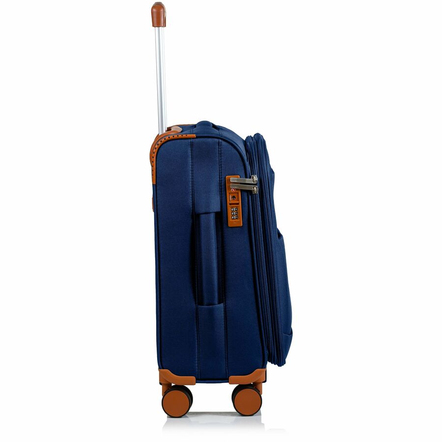 Alternate-Image2 Image for CHAMPS Classic Collection - 3-piece Softside Luggage set - Navy