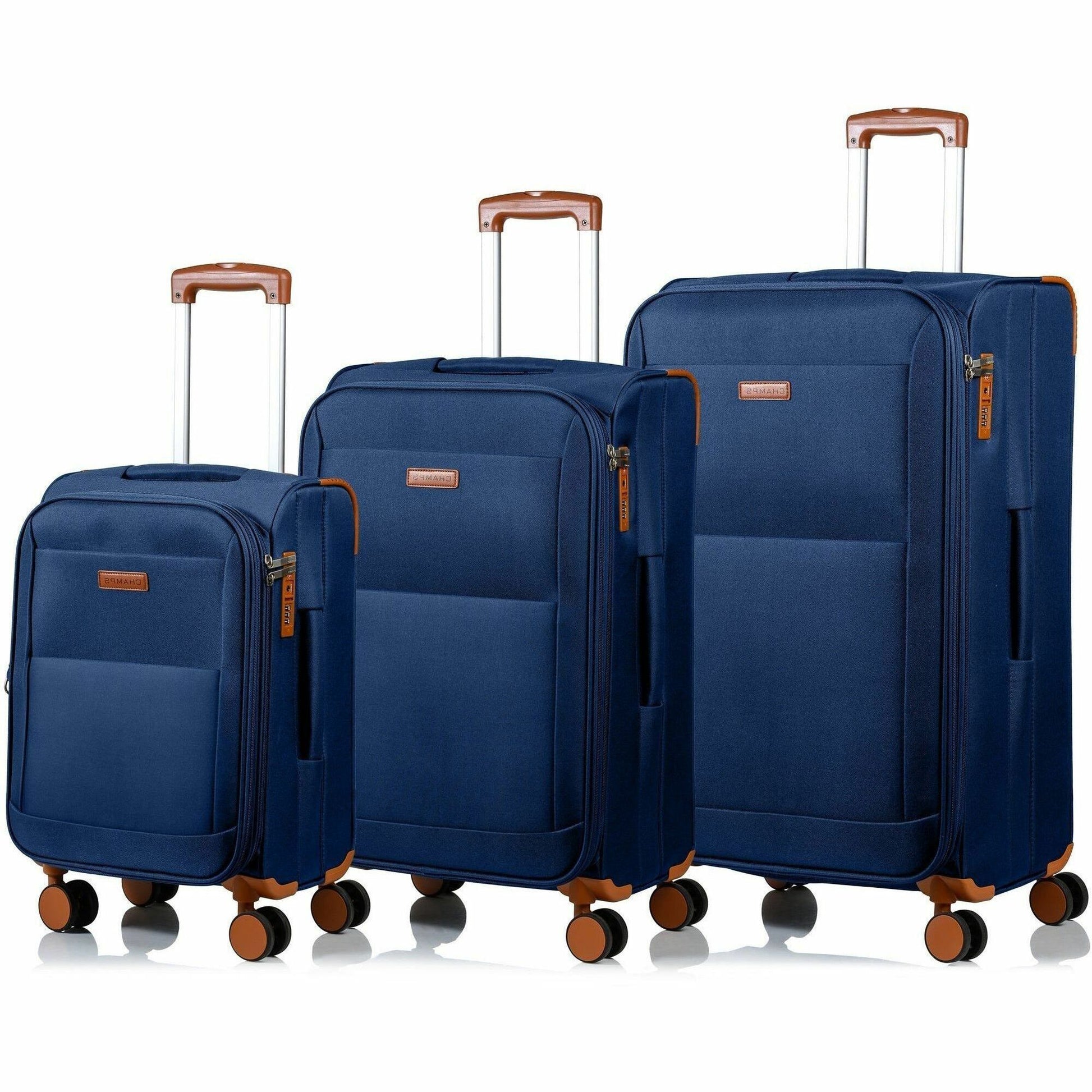 Main Image for CHAMPS Classic Collection - 3-piece Softside Luggage set - Navy
