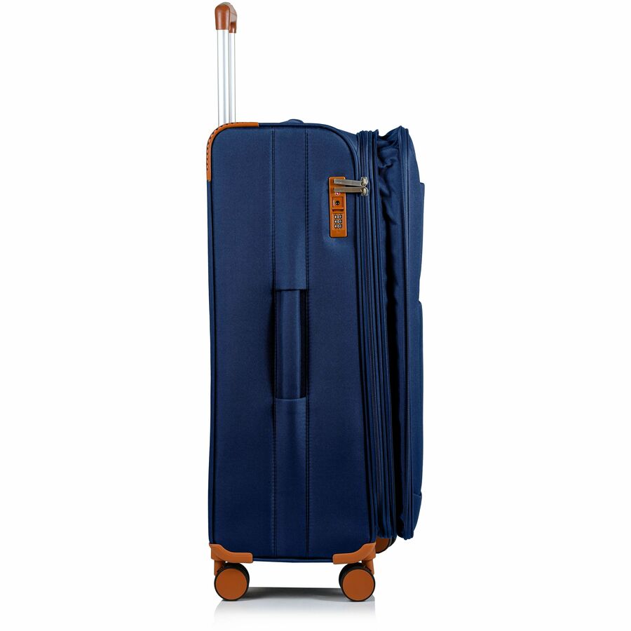 Alternate-Image8 Image for CHAMPS Classic Collection - 3-piece Softside Luggage set - Navy