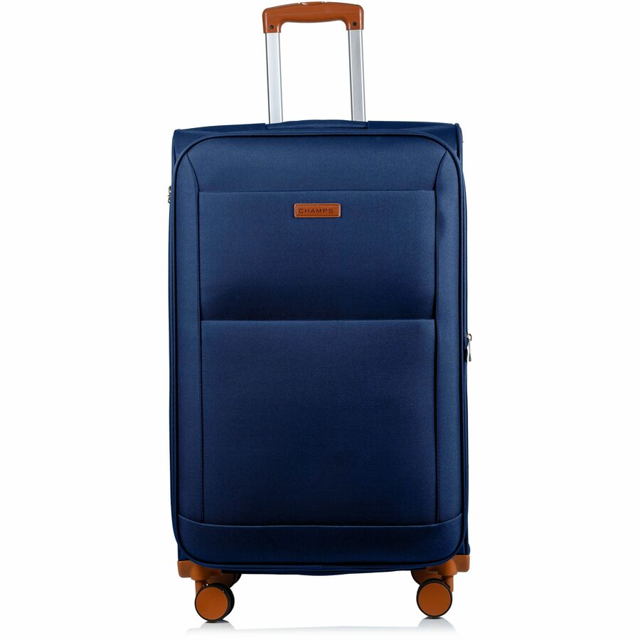 Alternate-Image1 Image for CHAMPS Classic Collection - 3-piece Softside Luggage set - Navy