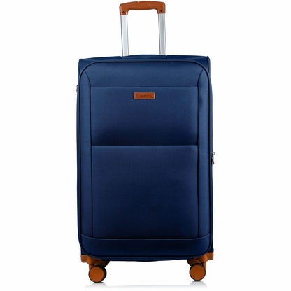 Alternate-Image1 Image for CHAMPS Classic Collection - 3-piece Softside Luggage set - Navy