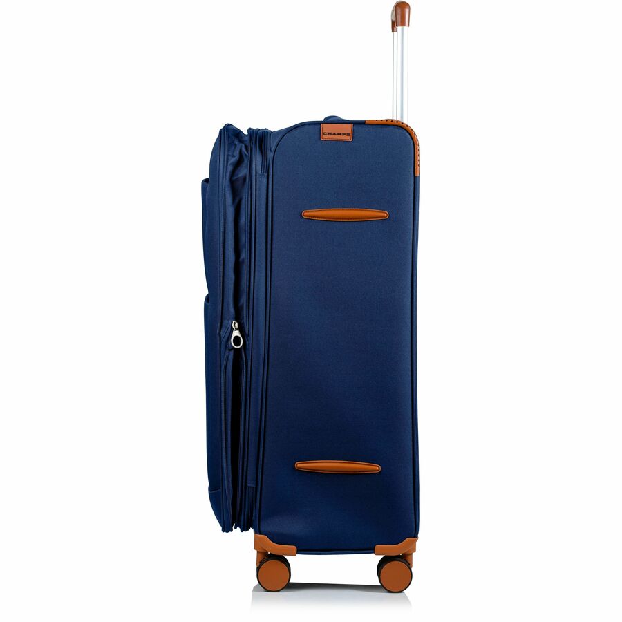 Alternate-Image10 Image for CHAMPS Classic Collection - 3-piece Softside Luggage set - Navy