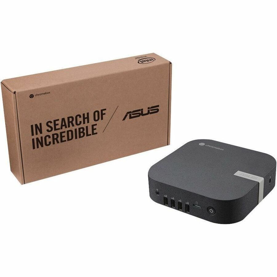 Alternate-Image2 Image for Asus Chromebox 5a CHROMEBOX5A-SC081UN Chromebox - Intel Celeron 7305 - 8 GB - 128 GB SSD - Mini PC - Eco Black