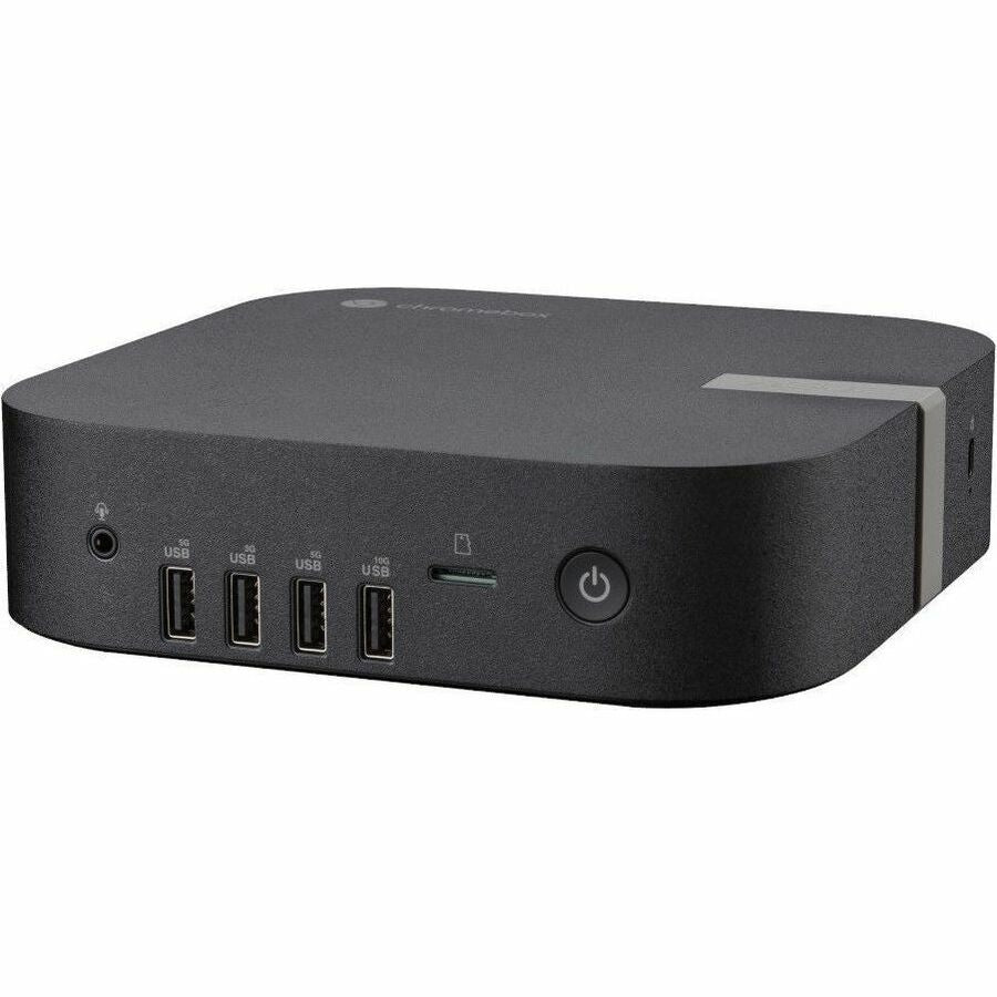 Left Image for Asus Chromebox 5a CHROMEBOX5A-SC081UN Chromebox - Intel Celeron 7305 - 8 GB - 128 GB SSD - Mini PC - Eco Black