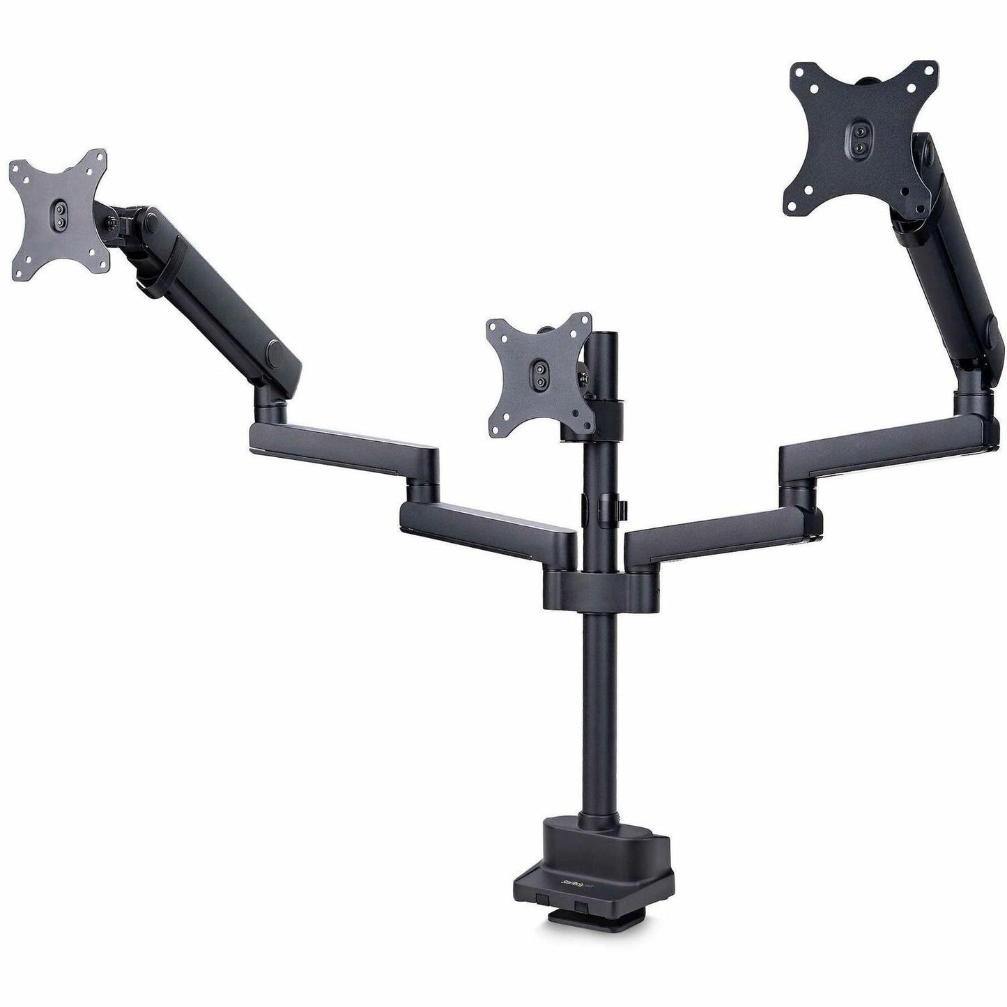 Main Image for StarTech.com Triple Monitor Desk Mount For Up To Three 27in Screens, VESA 75x75/100x100, Tool-Less Arm Adjustments, C-Clamp/Grommet