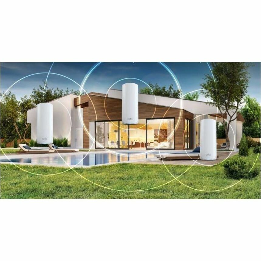 Alternate-Image2 Image for Netgear Orbi RBE770 Tri Band Wi-Fi 7 IEEE 802.11be 11 Gbit/s Wireless Range Extender