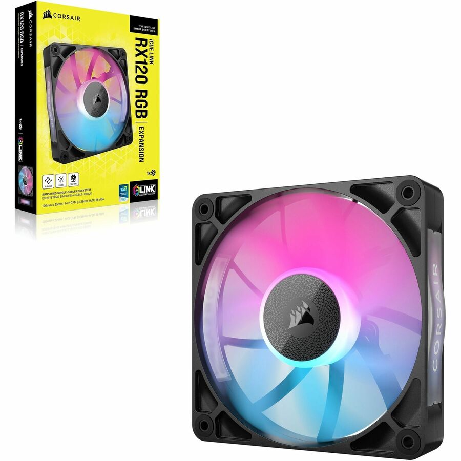 Alternate-Image2 Image for Corsair iCUE RX120 RGB Cooling Fan - 1 Pack