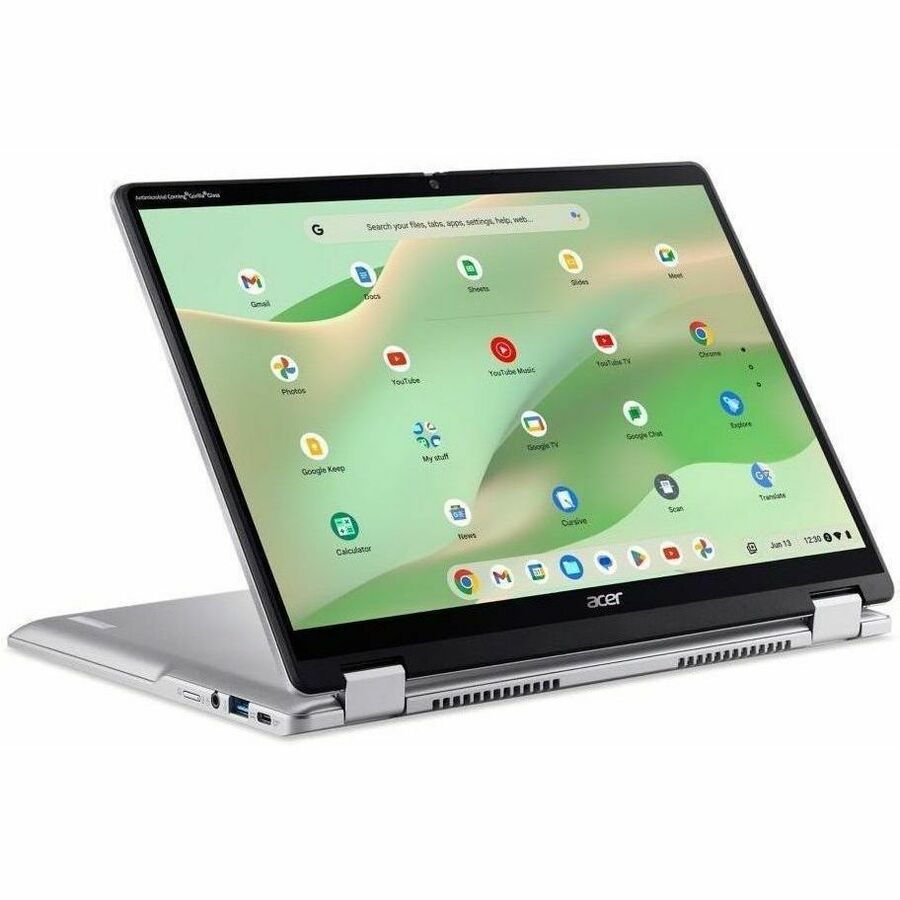 Alternate-Image1 Image for Acer Chromebook Spin 314 CP314-2HN CP314-2HN-3747 14" Touchscreen Convertible 2 in 1 Chromebook - WUXGA - 60 Hz - Intel Core i3 i3-N305 - 8 GB - 256 GB SSD - English (US) Keyboard - Silver