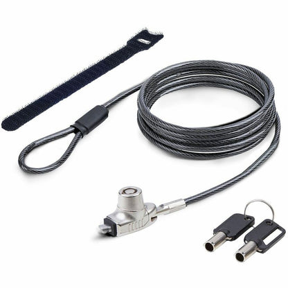Alternate-Image4 Image for StarTech Slim Lock Noble Wedge&reg; Slot Compatible, 5ft (1.5m) Keyed Locking Cable, Anti-Theft Security For Laptop/Notebook Computer, TAA