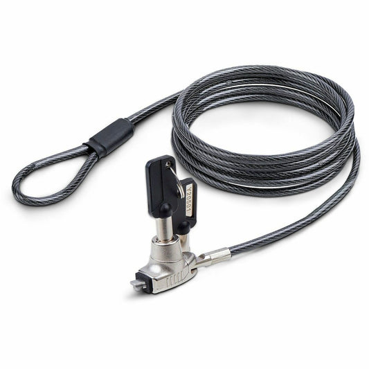 Main Image for StarTech Slim Lock Noble Wedge&reg; Slot Compatible, 5ft (1.5m) Keyed Locking Cable, Anti-Theft Security For Laptop/Notebook Computer, TAA