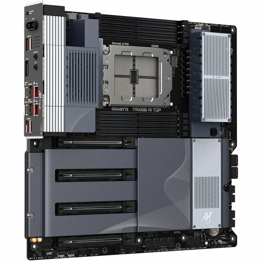 Alternate-Image3 Image for GIGABYTE Ultra Durable TRX50 AI TOP Gaming Desktop Motherboard - AMD TRX50 Chipset - Socket sTR5 - Extended ATX