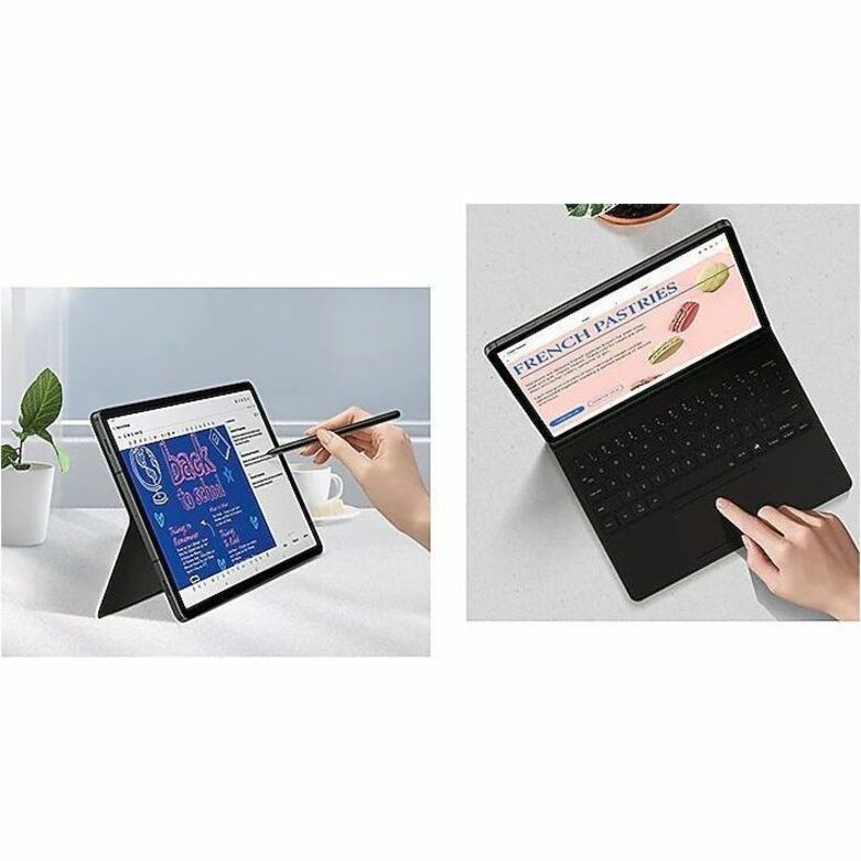 Alternate-Image9 Image for Samsung Book Cover Keyboard/Cover Case (Book Fold) Samsung Galaxy Tab S9, Galaxy Tab S9 FE Tablet - Black