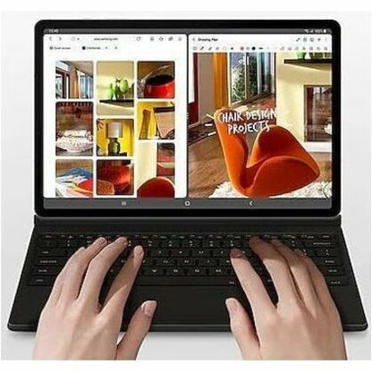 Alternate-Image7 Image for Samsung Book Cover Keyboard/Cover Case (Book Fold) Samsung Galaxy Tab S10+, Galaxy Tab S9+, Galaxy Tab S9 FE+ Tablet - Black