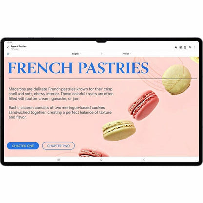 Front Image for Samsung Galaxy Tab S10+ SM-X820 Tablet - 12.4" WQXGA+ - MediaTek Dimensity 9300+ (MT6989) Octa-core - 12 GB - 512 GB Storage - Android 14 - Moonstone Gray