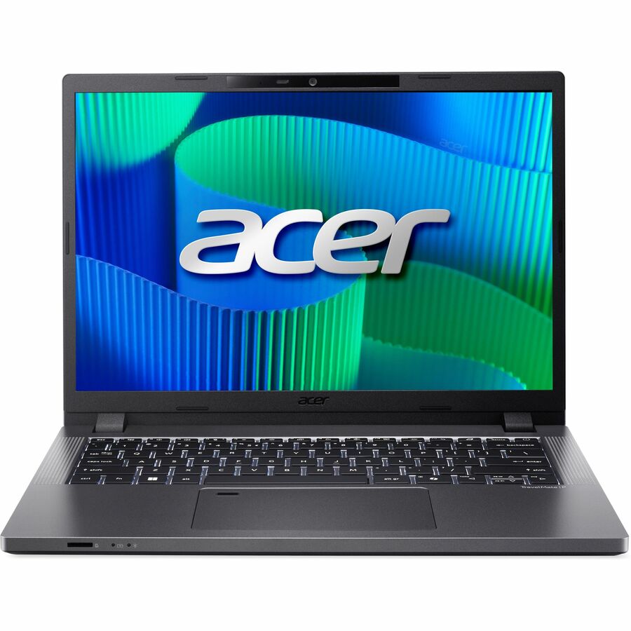 Front Image for Acer TravelMate P2 14 P214-55-G2 TMP214-55-G2-55B1 14" Notebook - WUXGA - 60 Hz - Intel Core 5 120U - 16 GB - 512 GB SSD - English Keyboard - Iron